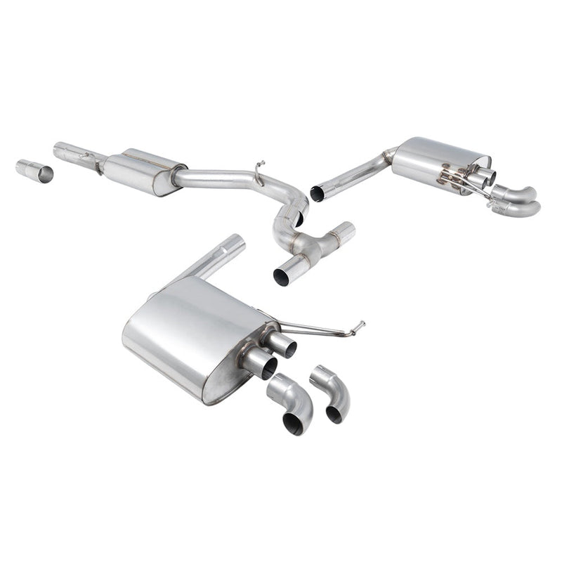 Milltek Cat Back Exhaust Volkswagen Arteon 2.0TSI 280PS 4Motion (North American Non Valved / Downturn Tips) 22-25