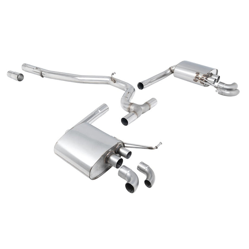 Milltek Cat Back Exhaust Volkswagen Arteon 2.0TSI 280PS 4Motion (North American Non Valved / Downturn Tips) 22-25
