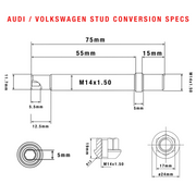 Steel Wheel Stud Conversion