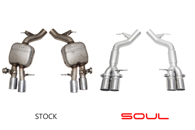 BMW F06 / F12 / F13 M6 SOUL Resonated Muffler Bypass Exhaust