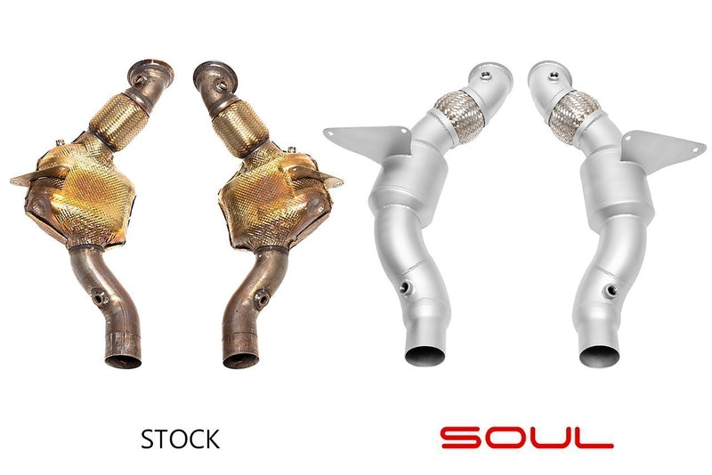 Ferrari 488 / Pista SOUL Sport Catalytic Converters