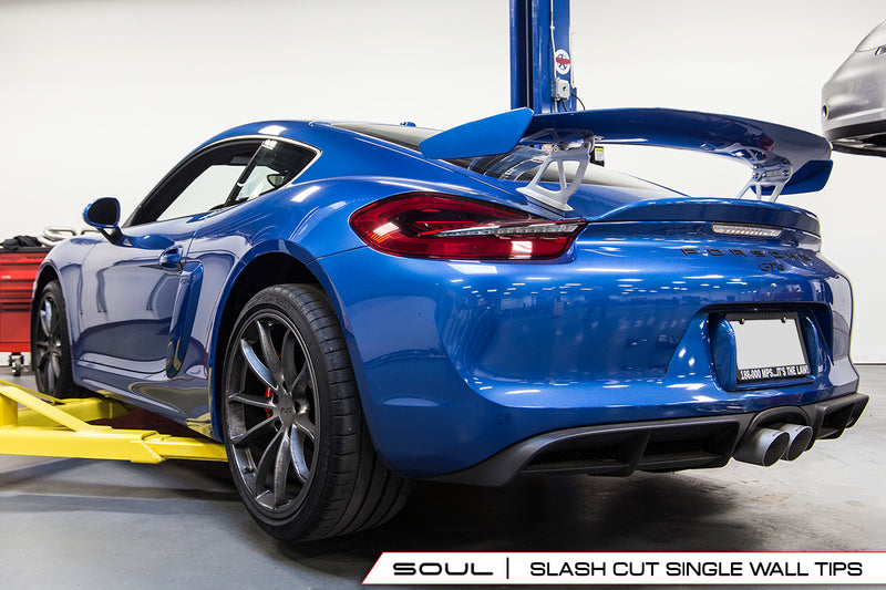 Porsche 981 GT4 / Boxster Spyder / Clubsport SOUL Performance Exhaust System