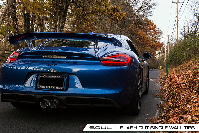 Porsche 981 GT4 / Boxster Spyder / Clubsport SOUL Performance Exhaust System