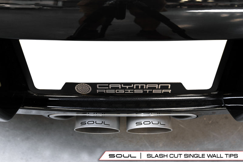 Porsche 718 Boxster / Cayman SOUL Bolt-On X-Pipe With Tips