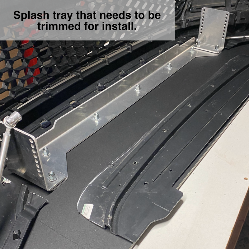 Chassis Mounted Splitter Bracket set for VW MK6 GTI / R  2010-2014 (V1)