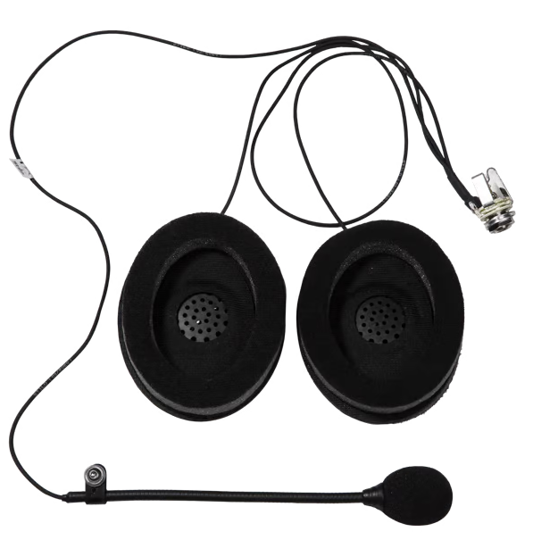 Stilo Trophy jet com. system-Gentex Boom mic, Small behind the earpad speakers, 3 C Connector