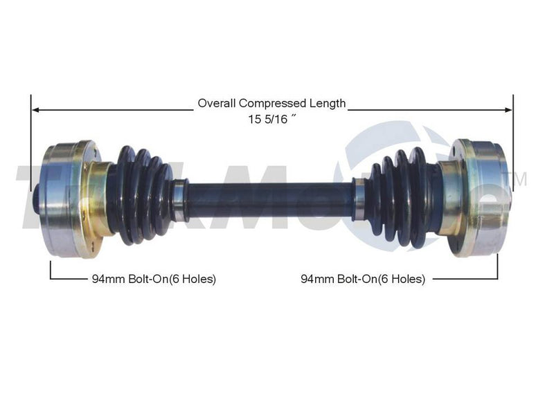 CV Axle Shaft – Rear Driver Side – Aftermarket VW8068