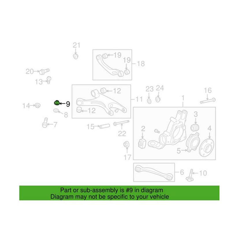 Genuine VW/Audi Porsche Suspension Control Arm Nut WHT002557
