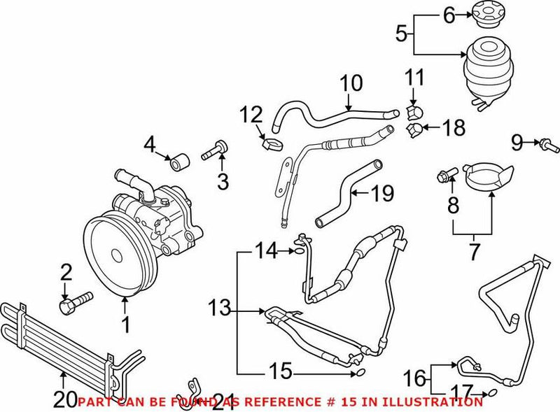 Genuine VW/Audi Power Steering Hose O-Ring WHT002665