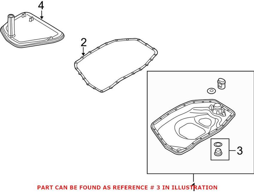 Genuine VW/Audi Automatic Transmission Oil Pan Drain Plug WHT004071