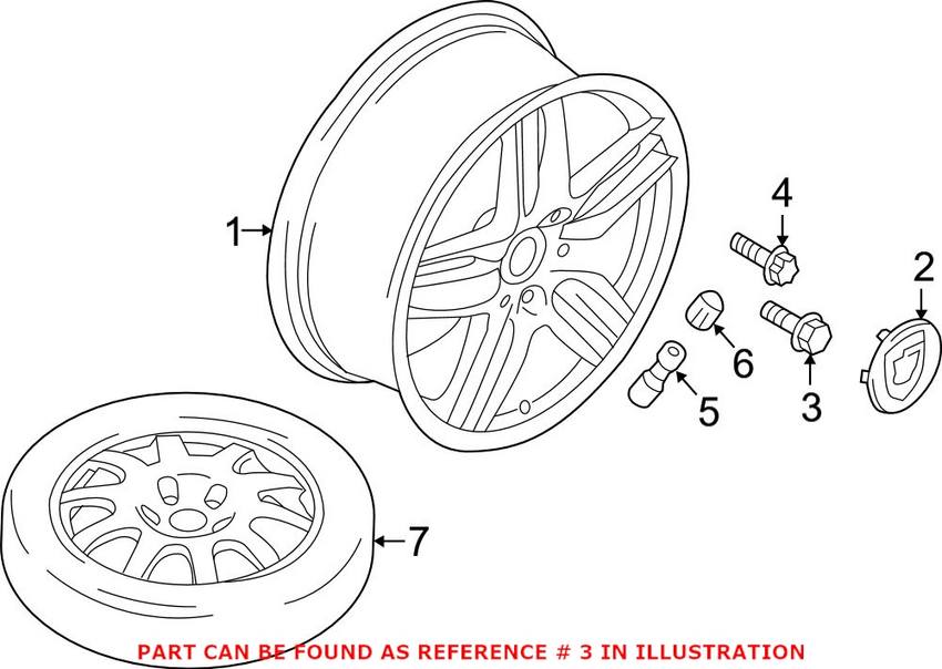 Porsche Wheel Lug Bolt WHT006978 – Genuine Porsche
