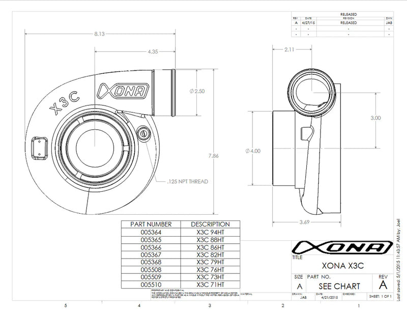 XRA6769S Ball Bearing Turbocharger