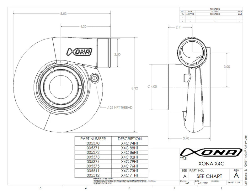 XRA6769S Ball Bearing Turbocharger