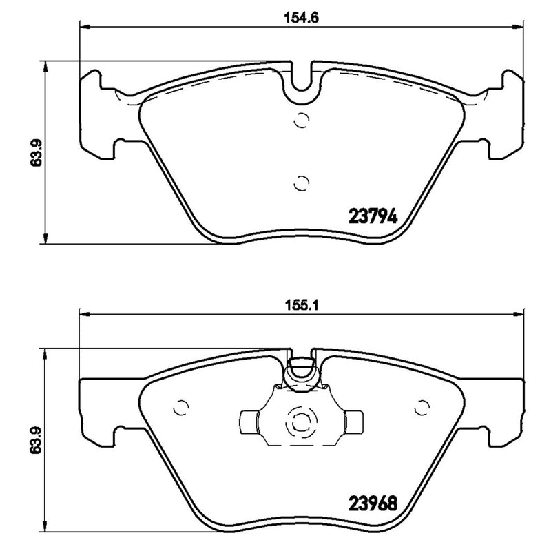 Brembo Front Brake Pads Set – BMW 3 Series & Z4 2006-2011