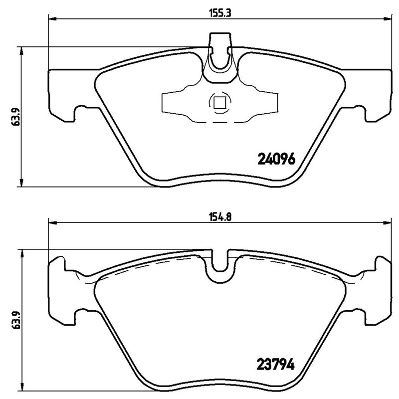 BREMBO XTRA Low-Met Front Disc Brake Pad Set - P06040X