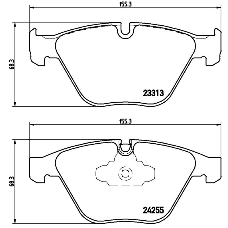 BREMBO XTRA Low-Met Front Disc Brake Pad Set - P06055X