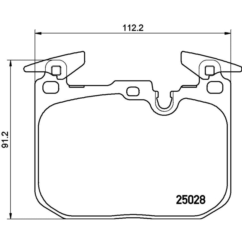 BREMBO XTRA Low-Met Front Disc Brake Pad Set - P06088X