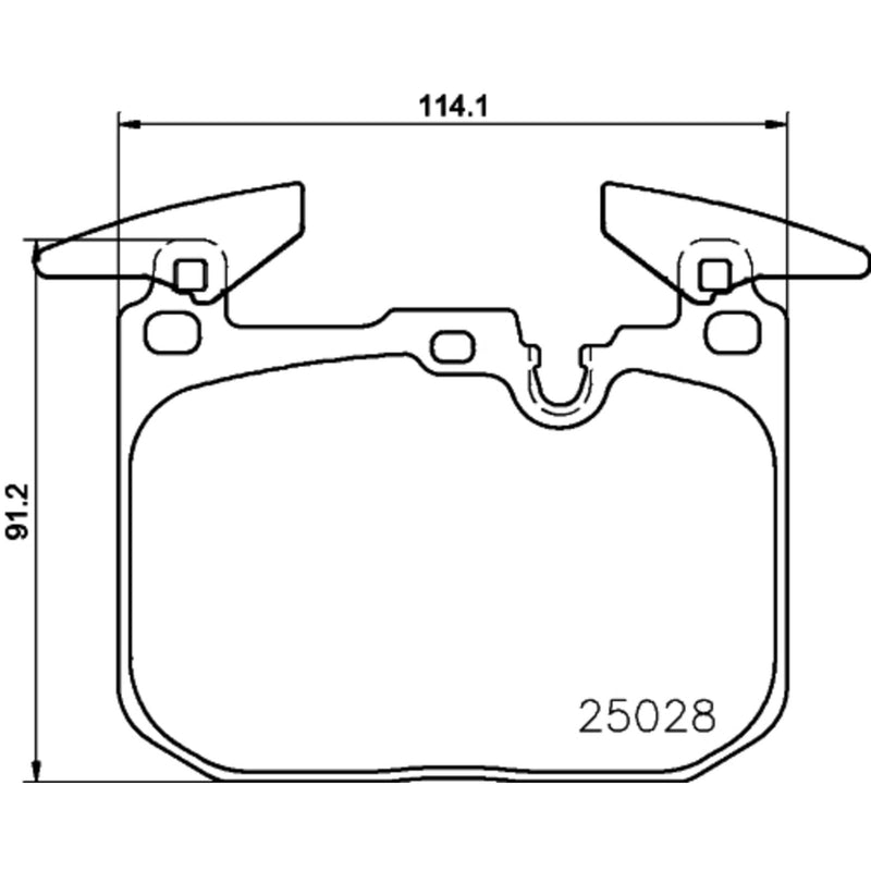BREMBO XTRA Low-Met Front Disc Brake Pad Set - P06096X