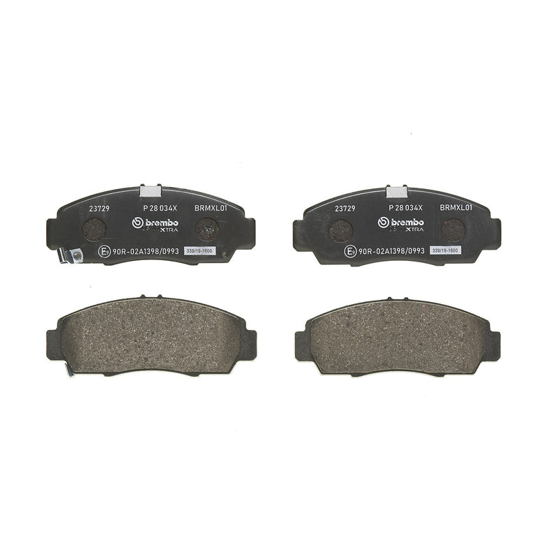 BREMBO XTRA Low-Met Front Disc Brake Pad Set - P28034X