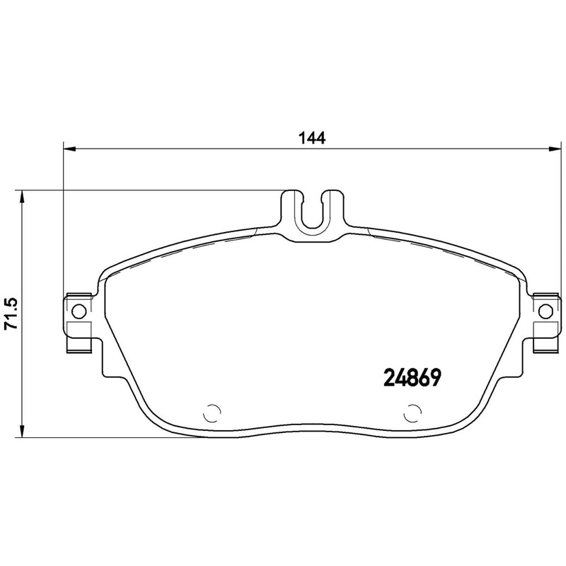 BREMBO XTRA Low-Met Front Disc Brake Pad Set - P50093X