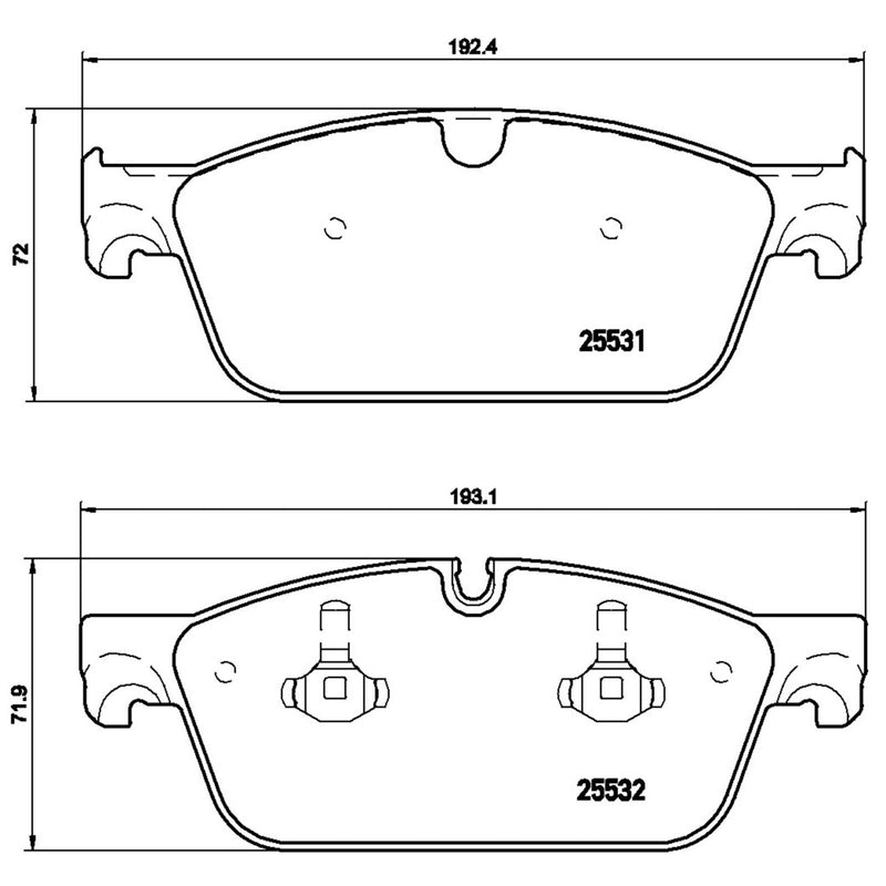 BREMBO XTRA Low-Met Front Disc Brake Pad Set - P50102X