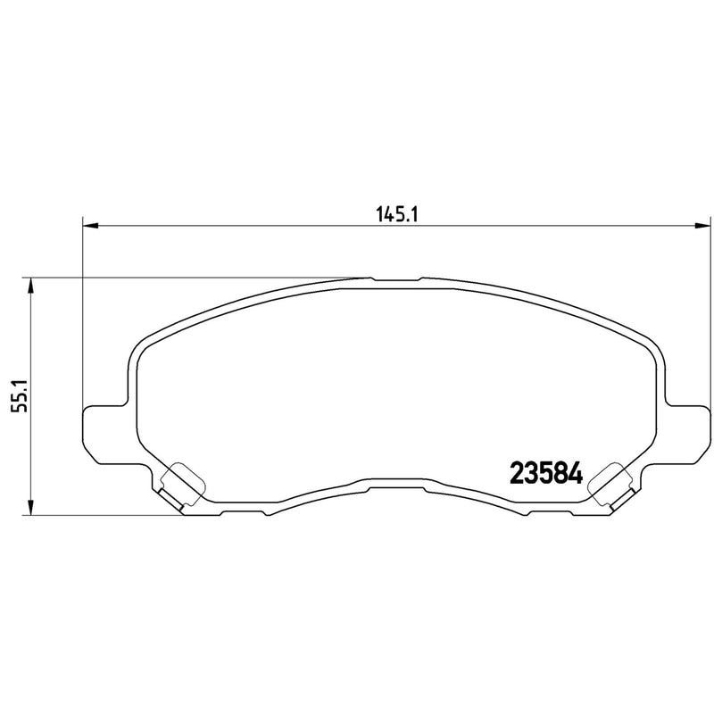 BREMBO XTRA Low-Met Front Disc Brake Pad Set - P54030X