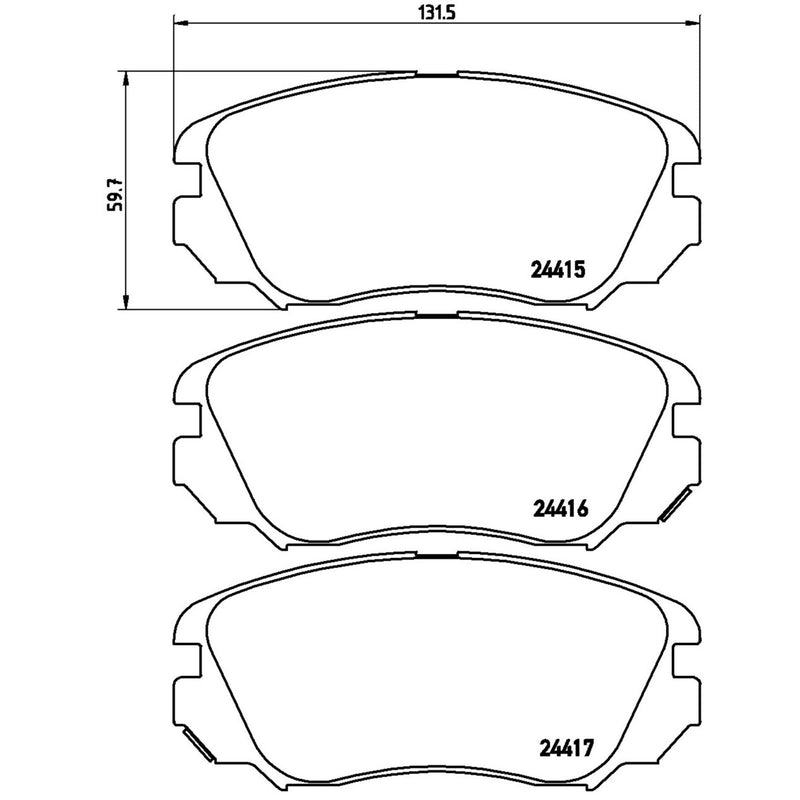 BREMBO XTRA Low-Met Front Disc Brake Pad Set - P59054X