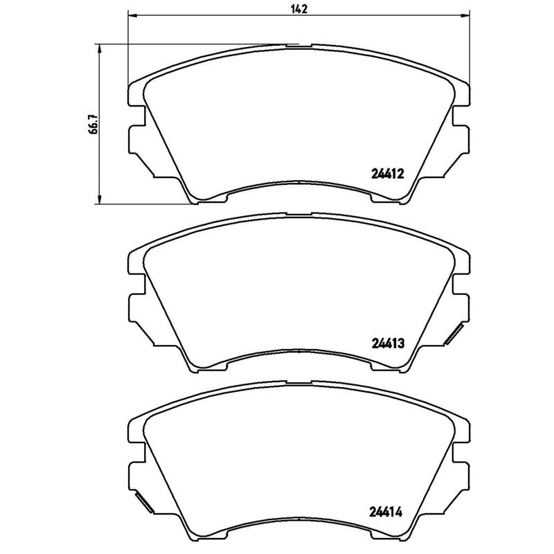 BREMBO XTRA Low-Met Front Disc Brake Pad Set - P59055X