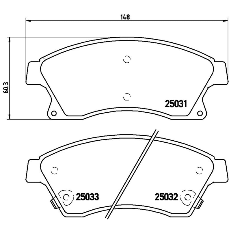 BREMBO XTRA Low-Met Front Disc Brake Pad Set - P59076X