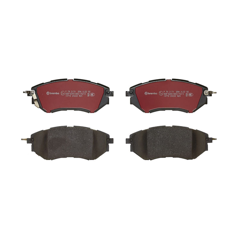 BREMBO XTRA Low-Met Front Disc Brake Pad Set - P78017X
