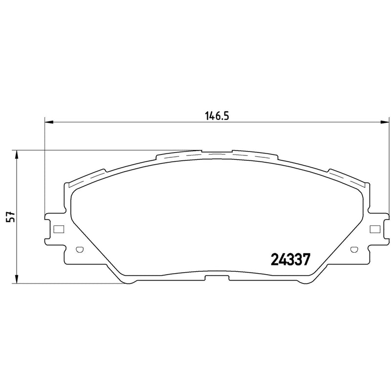BREMBO XTRA Low-Met Front Disc Brake Pad Set - P83071X