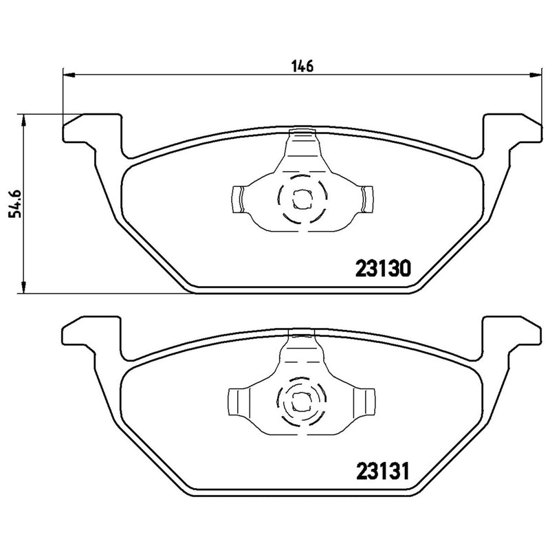 BREMBO XTRA Low-Met Front Disc Brake Pad Set - P85041X