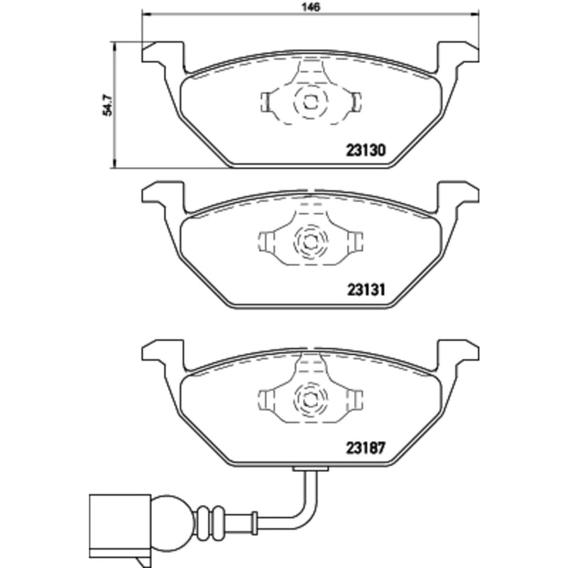 BREMBO XTRA Low-Met Front Disc Brake Pad Set - P85072X