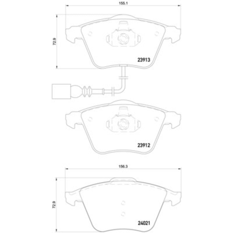 BREMBO XTRA Low-Met Front Disc Brake Pad Set - P85129X