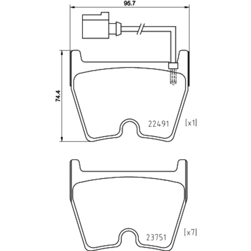 BREMBO XTRA Low-Met Front Disc Brake Pad Set - P85152X