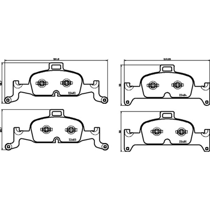 BREMBO XTRA Low-Met Front Disc Brake Pad Set - P85164X