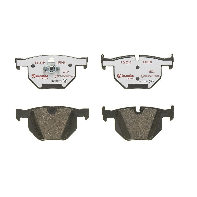 BREMBO XTRA Low-Met Rear Disc Brake Pad Set - P06033X