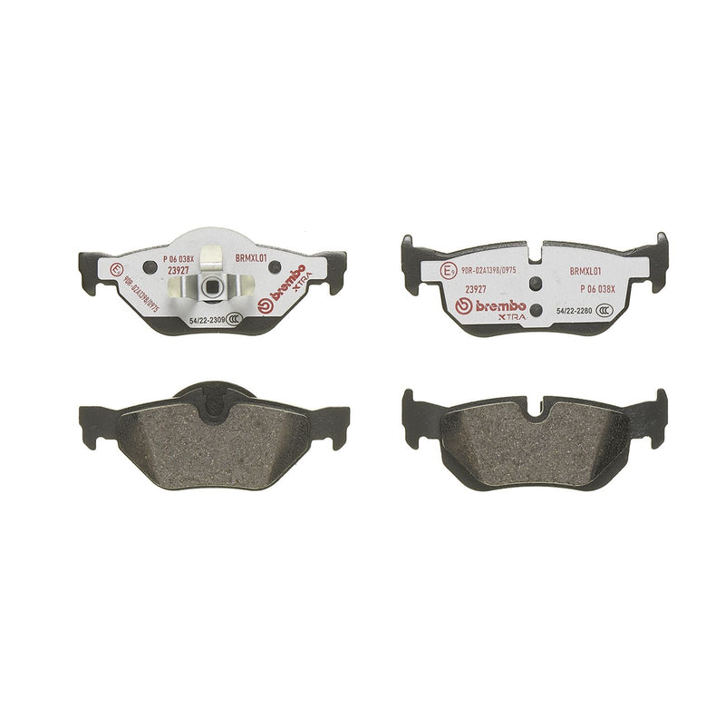 BREMBO XTRA Low-Met Rear Disc Brake Pad Set - P06038X