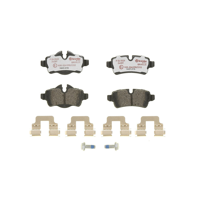BREMBO XTRA Low-Met Rear Disc Brake Pad Set - P06052X