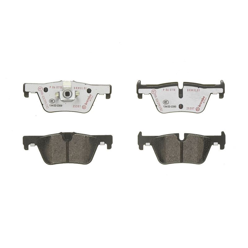 BREMBO XTRA Low-Met Rear Disc Brake Pad Set - P06071X