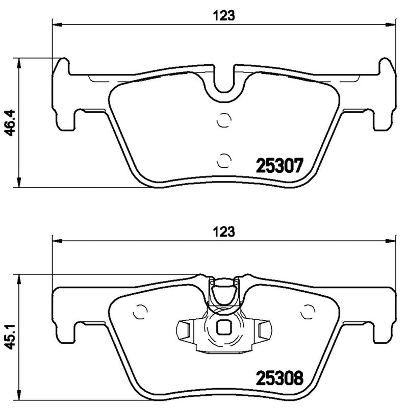 BREMBO XTRA Low-Met Rear Disc Brake Pad Set - P06071X