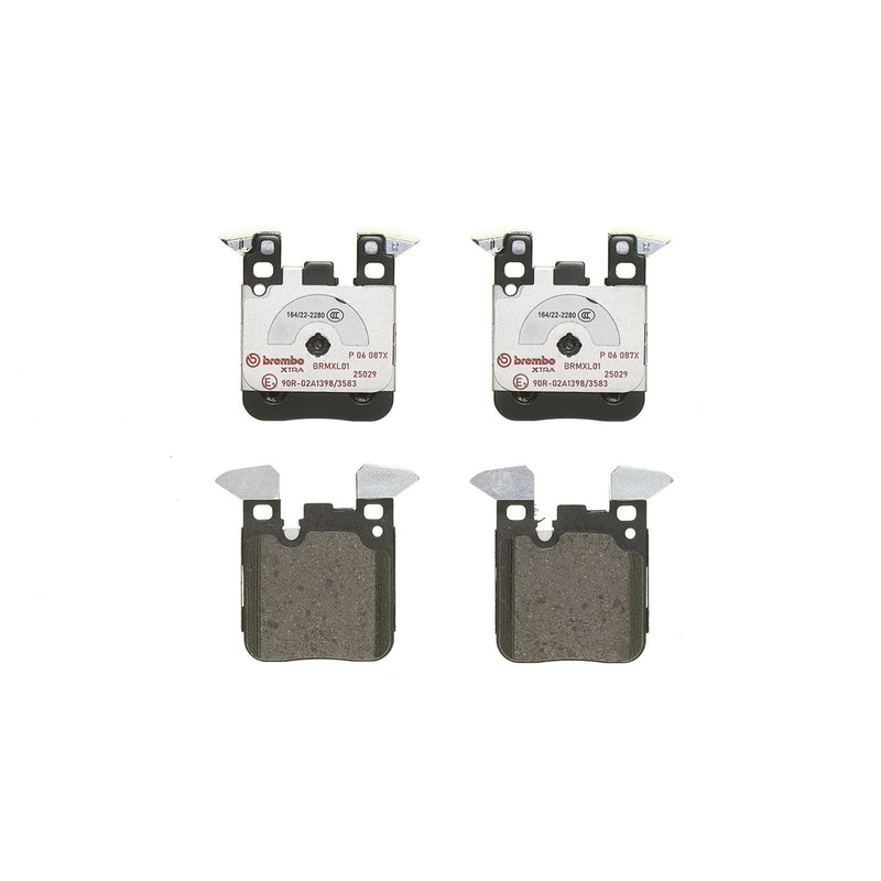 BREMBO XTRA Low-Met Rear Disc Brake Pad Set - P06087X