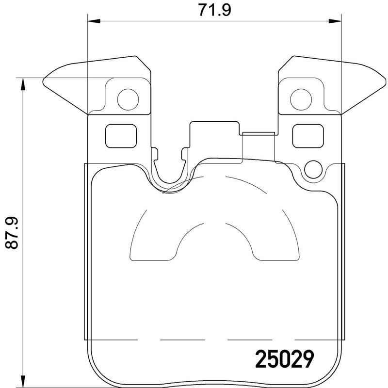 BREMBO XTRA Low-Met Rear Disc Brake Pad Set - P06087X