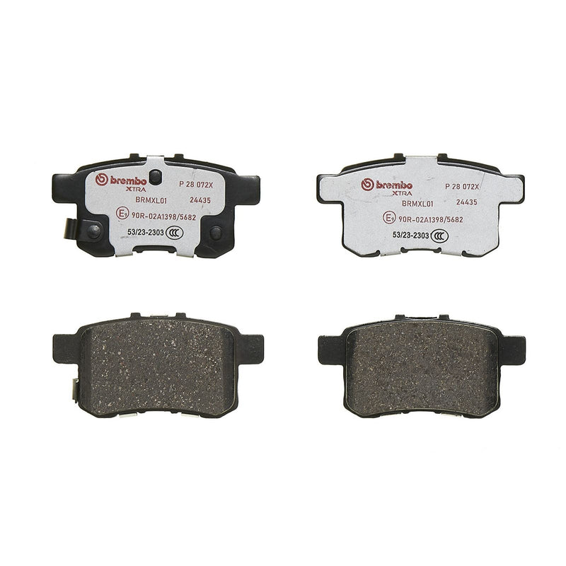 BREMBO XTRA Low-Met Rear Disc Brake Pad Set - P28072X