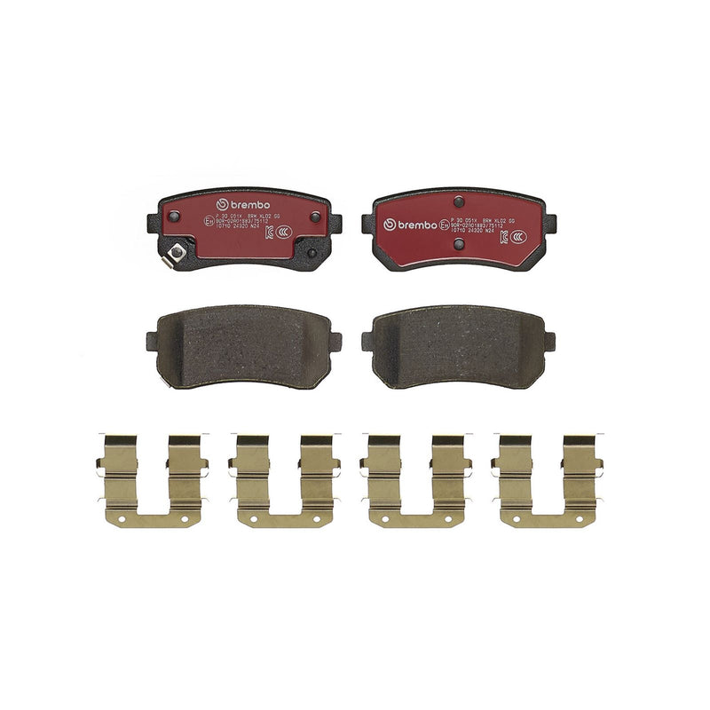 BREMBO XTRA Low-Met Rear Disc Brake Pad Set - P30051X