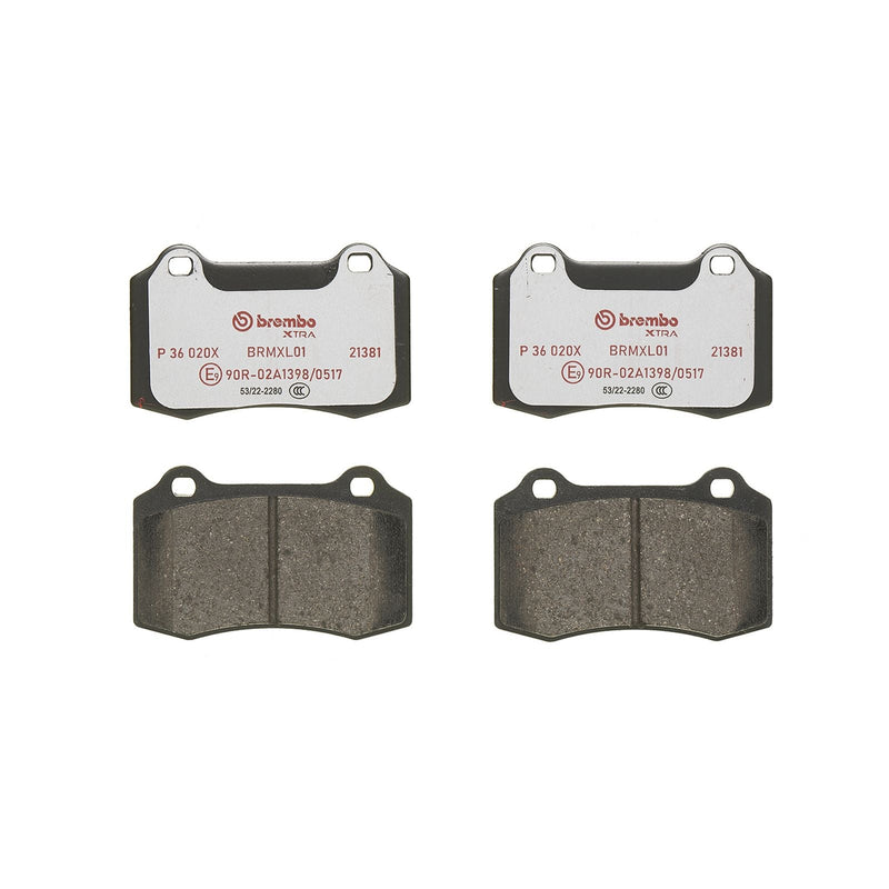 BREMBO XTRA Low-Met Rear Disc Brake Pad Set - P36020X