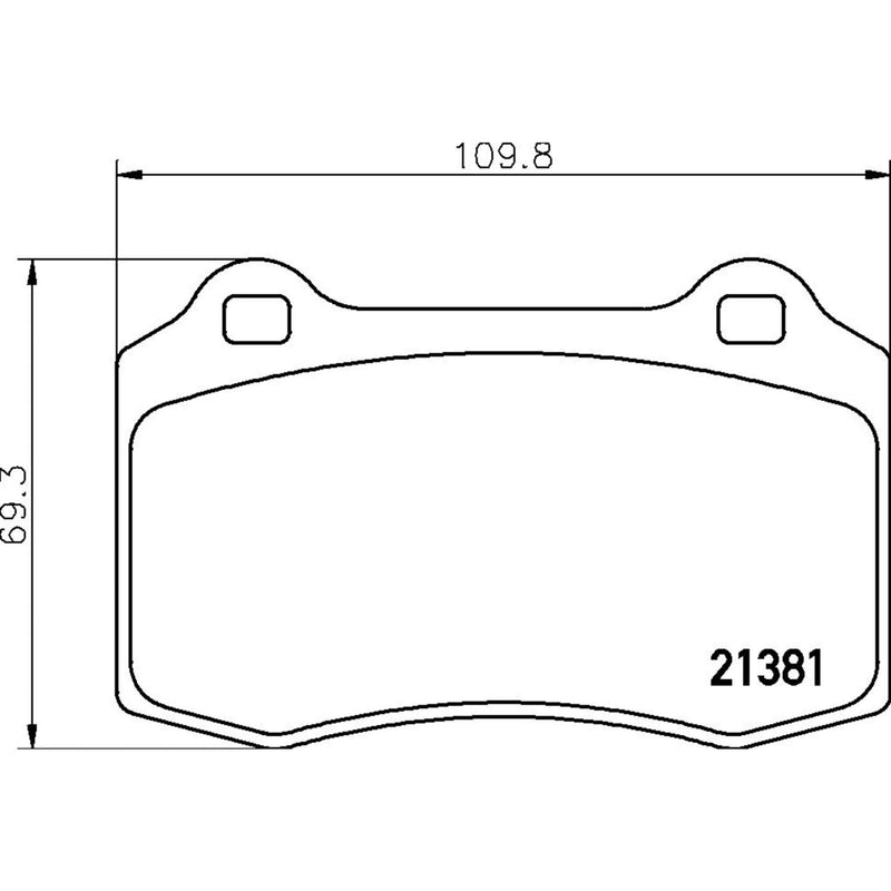 BREMBO XTRA Low-Met Rear Disc Brake Pad Set - P36020X