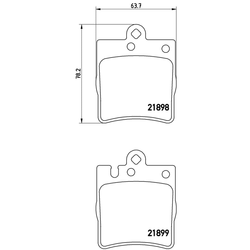 BREMBO XTRA Low-Met Rear Disc Brake Pad Set - P50033X