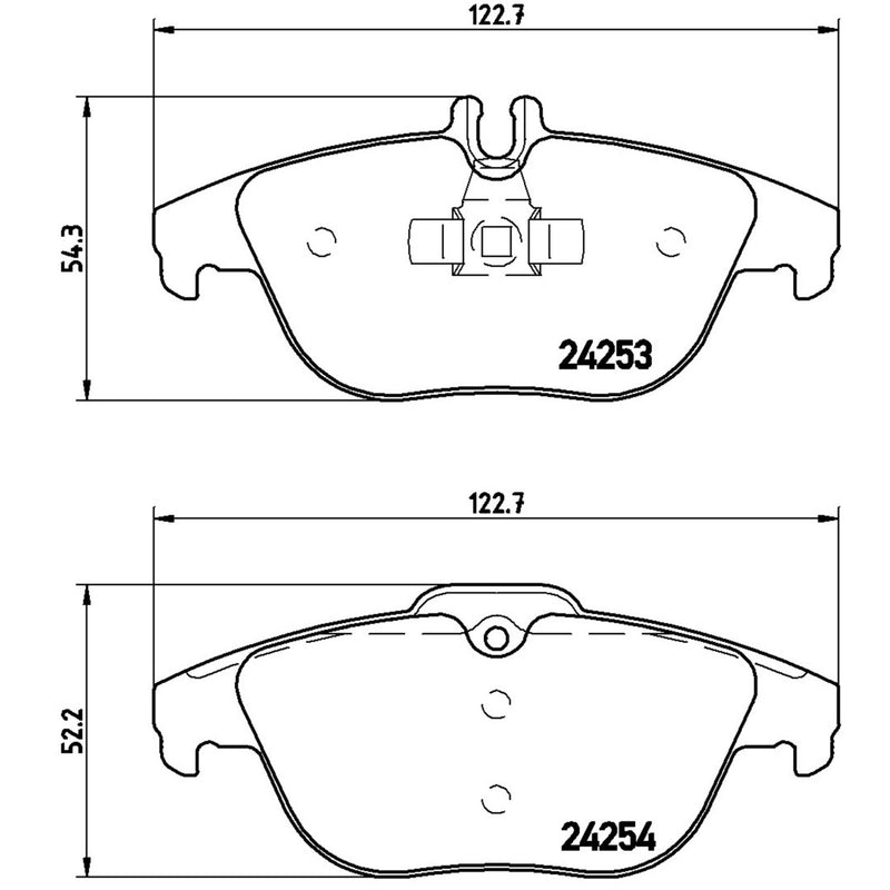 BREMBO XTRA Low-Met Rear Disc Brake Pad Set - P50068X