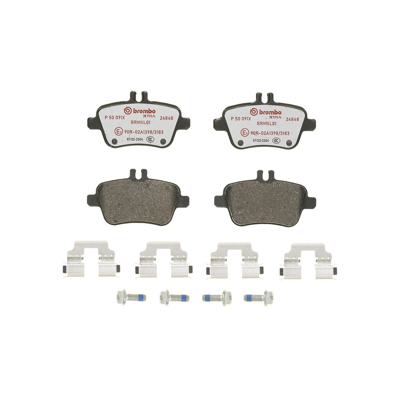 BREMBO XTRA Low-Met Rear Disc Brake Pad Set - P50091X